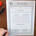 lottery workout sheets